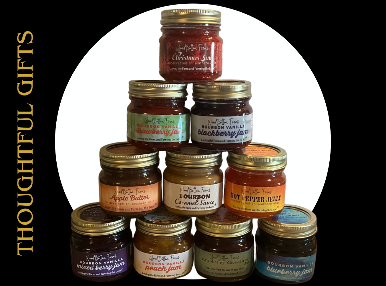 Wood Bottom Farms artisan jams, jelly, apple butter and caramel sauce from the HIVE Market’s Local Love collection