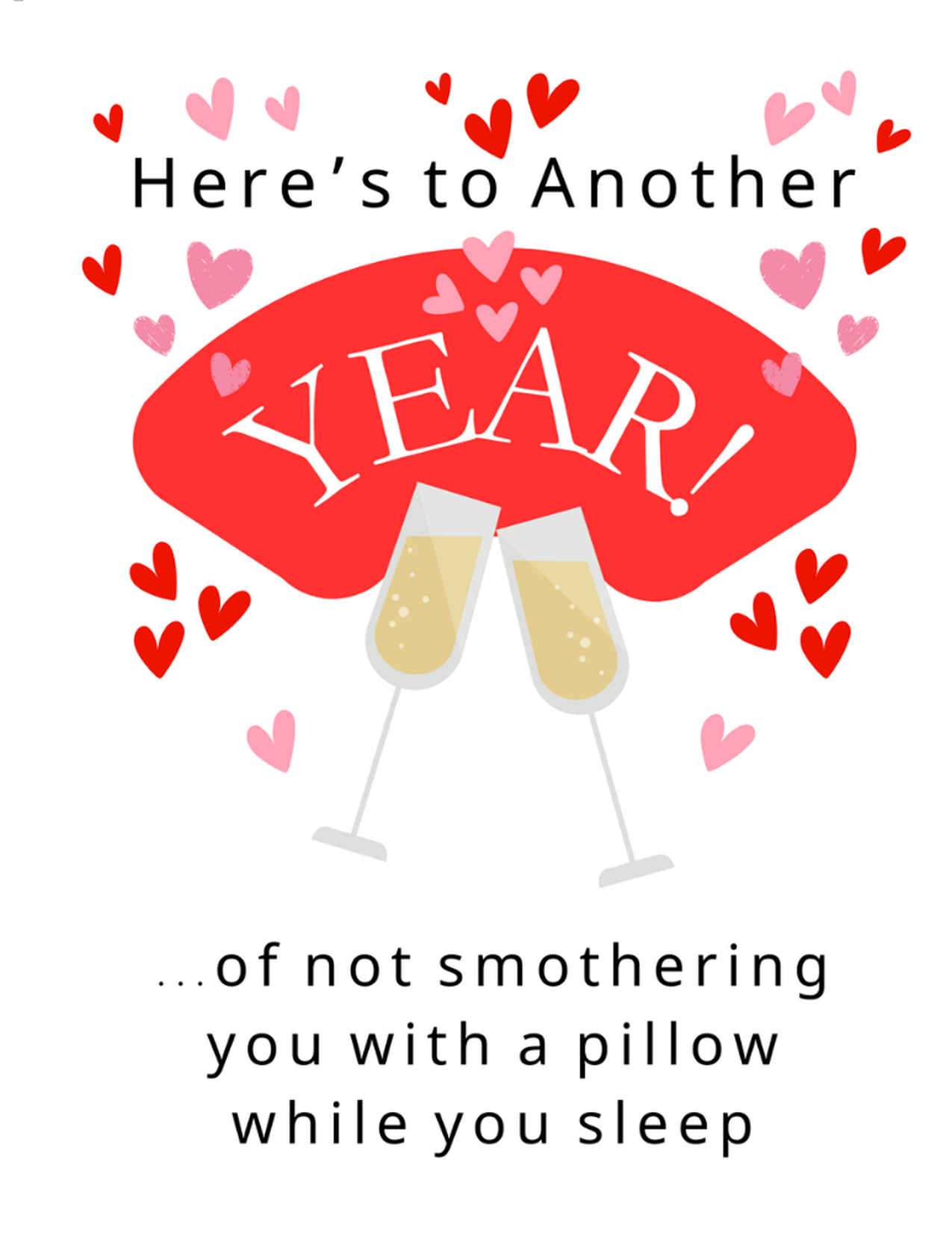 Here's to Another Year greeting card