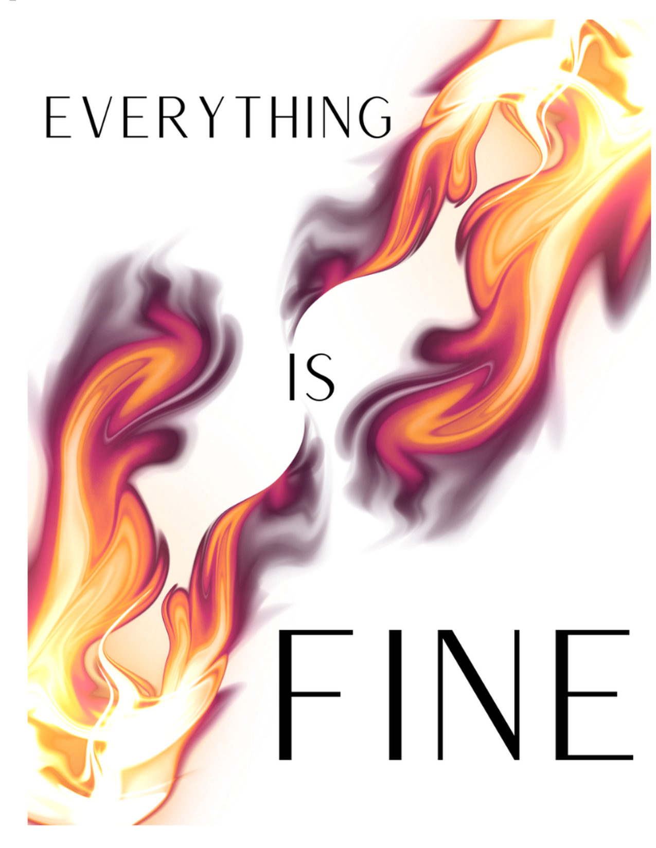 Everything Is Fine greeting card